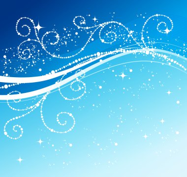 blauwe winter abstracte achtergrond. 