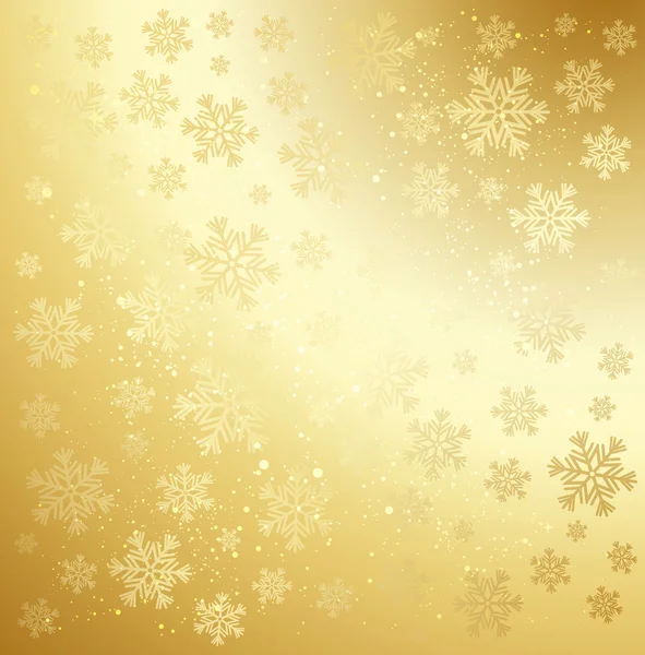 Fondo abstracto invierno oro . — Vector de stock