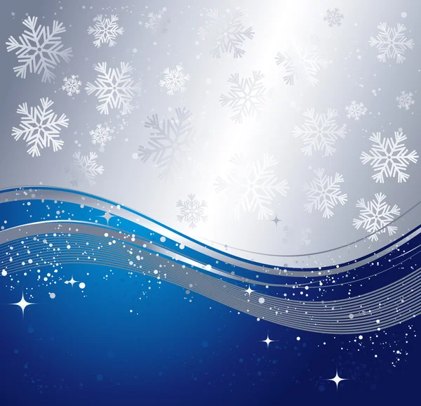 Blue winter abstract background. — Stock Vector