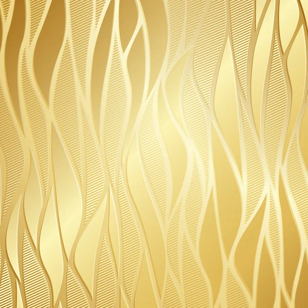 Luxusní zlaté květinové tapety — Stockový vektor