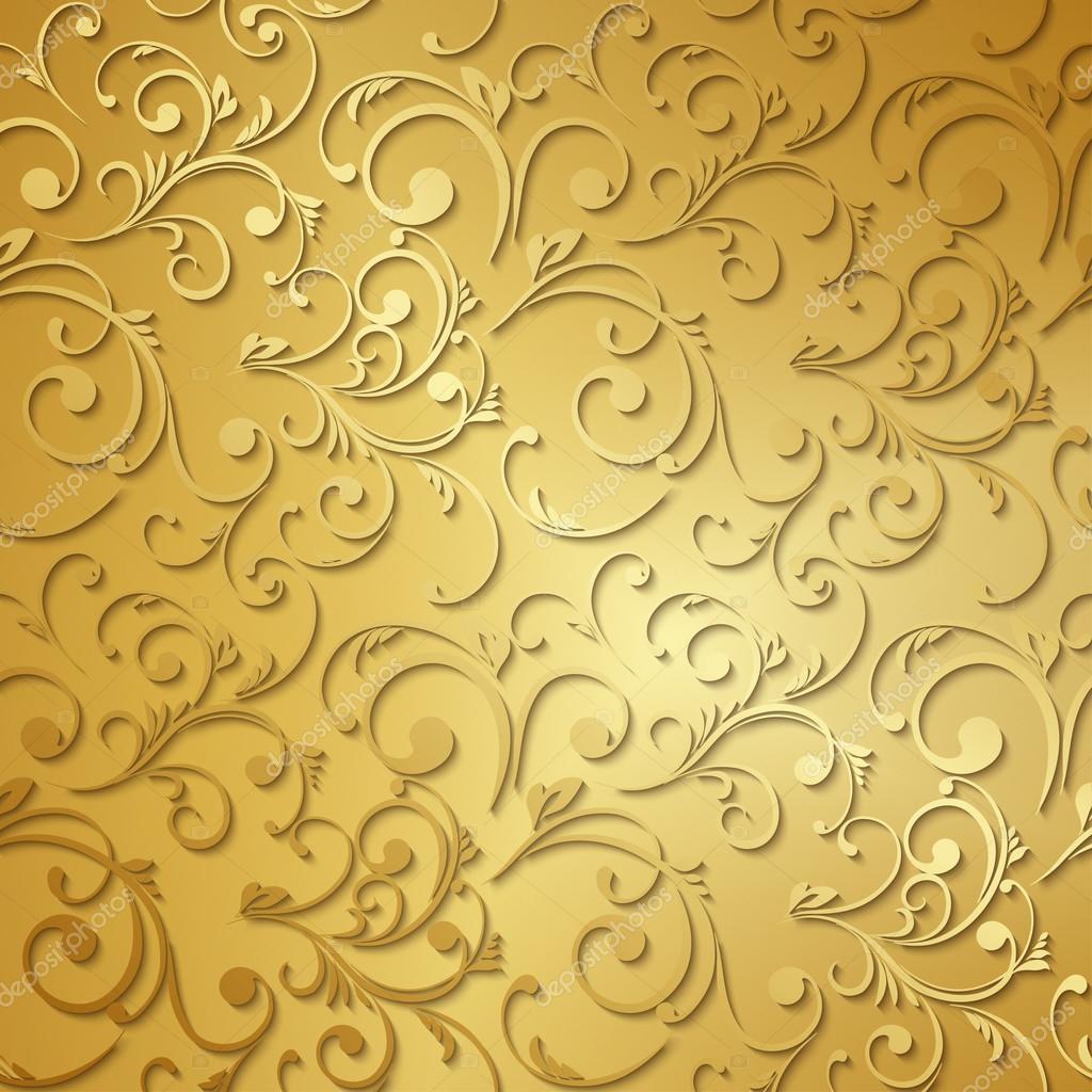 Luxury golden floral wallpaper Stock Vector Image by ©-strizh- #82706354 Luxury golden floral wallpaper Stock Vector Image by ©-strizh- #82706354