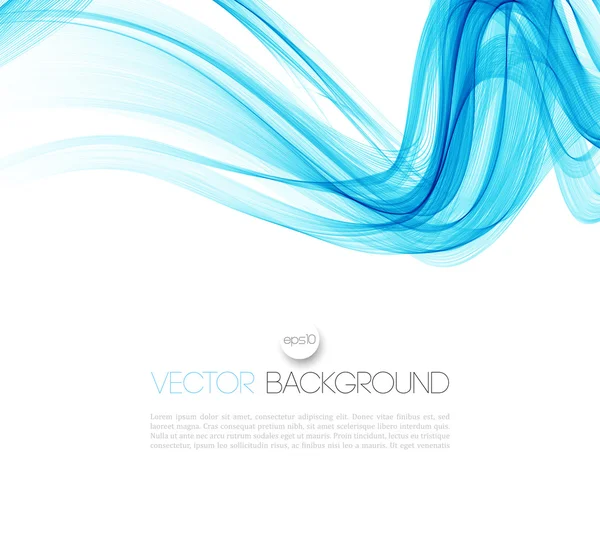 Smooth wave stream line abstract header layout. Vector illustration — Stock Vector