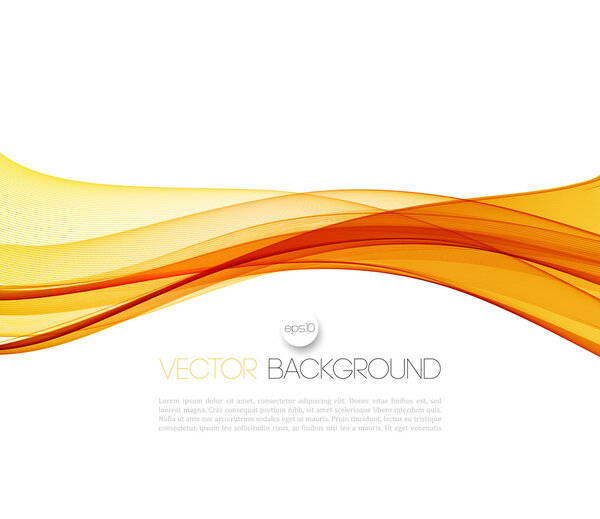 Smooth wave stream line abstract header layout. Vector illustration