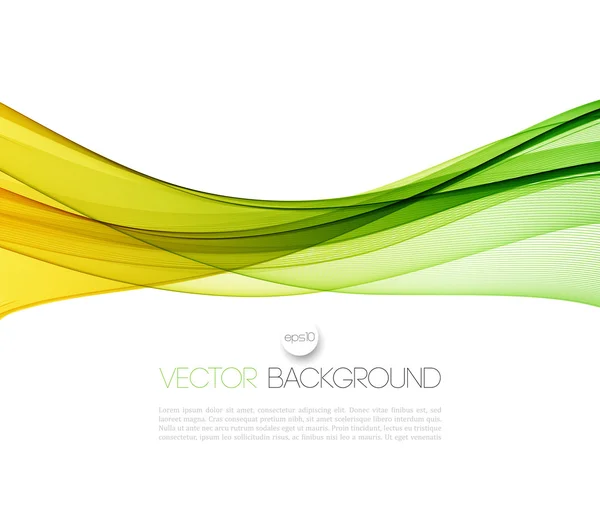 Glatte Wave-Stream-Linie abstraktes Header-Layout. Vektorillustration — Stockvektor