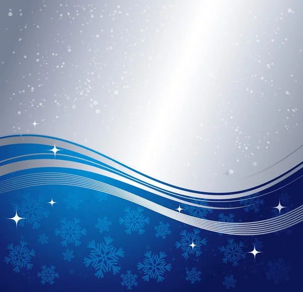 Blue winter abstract background. — Stock Vector