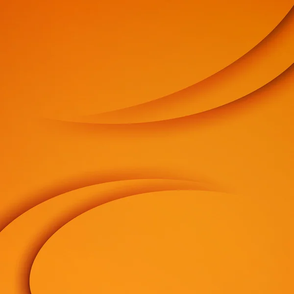 Vector naranja Fondo abstracto con líneas curvas — Vector de stock