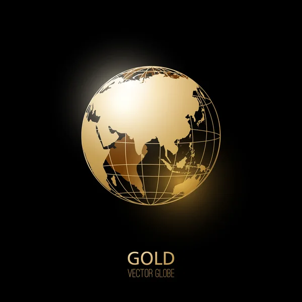 Globo de oro — Vector de stock