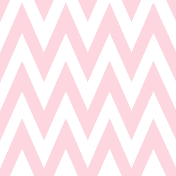 ジグザグのパターン。古典的なシェブロン シームレスなピンク柄. — ストックベクタ