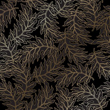Soyut vintage sorunsuz damask deseni