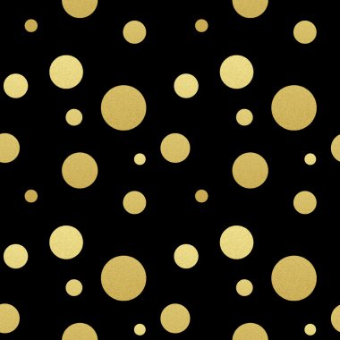 Classic dotted seamless gold glitter pattern. clipart