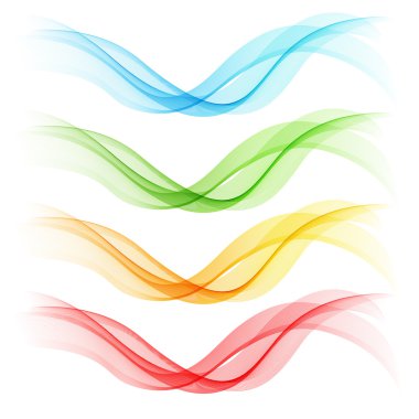 Soyut dalgalar dizisi. Vektör illüstrasyonu