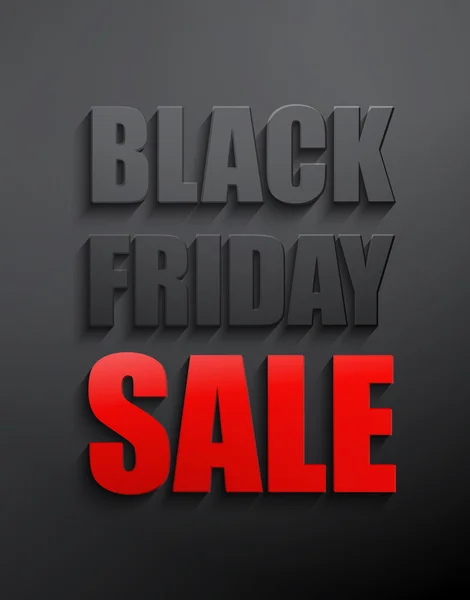 Cartel tipográfico de ventas del viernes negro — Vector de stock