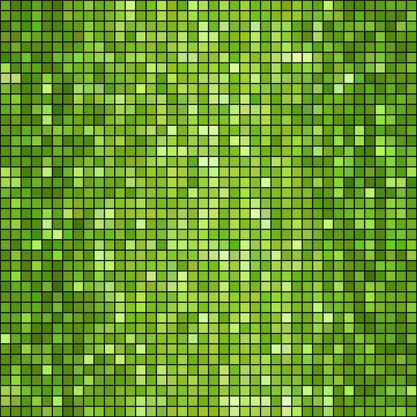 Vector green mosaic background — Stock Vector