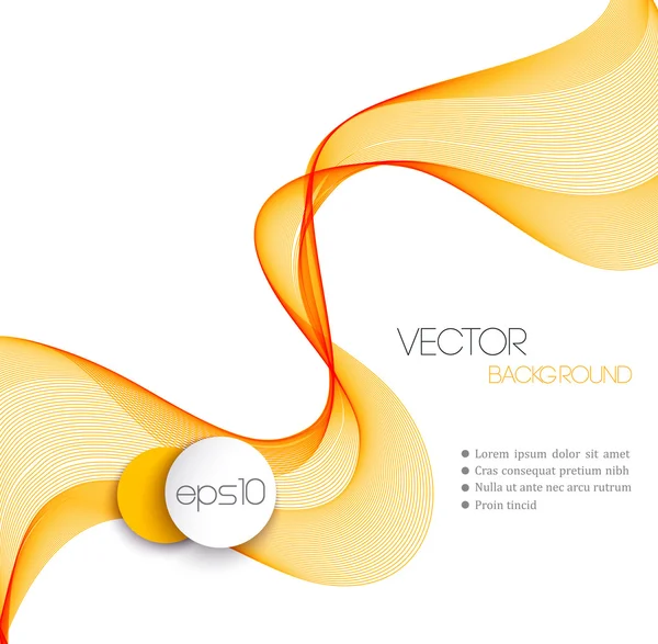 Abstract smoky waves  background. Template brochure design — Stock Vector