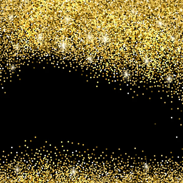 Gold glitter background. — Stock Vector