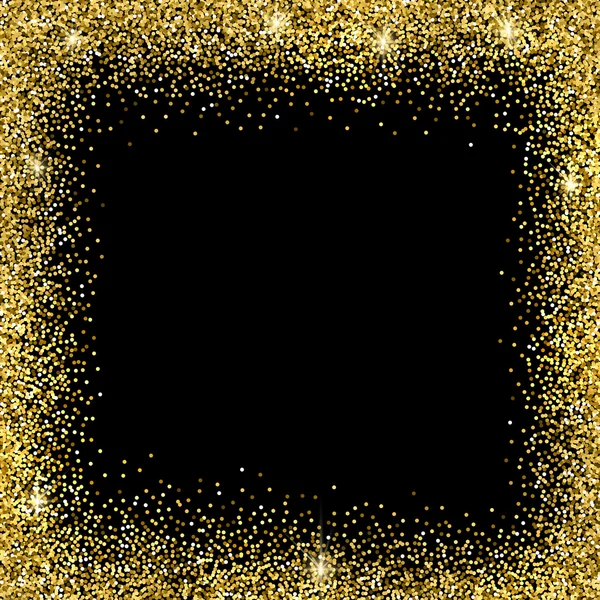 Goud glitter achtergrond. — Stockvector