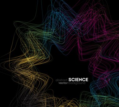 Vektör arka plan, fütüristik dalgalı