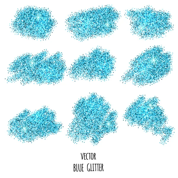 Blue glitter background. — Stock Vector