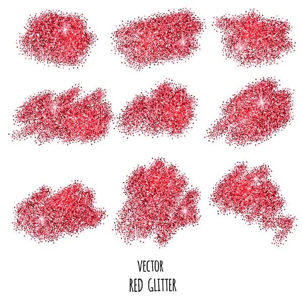 Red glitter background. — Stock Vector