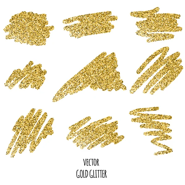 Gold glitter background. — Stock Vector