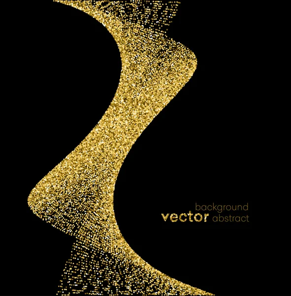 Gold glitter background. — Stock Vector