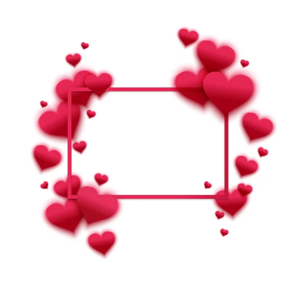 Confettis tombant des cœurs rouges — Image vectorielle
