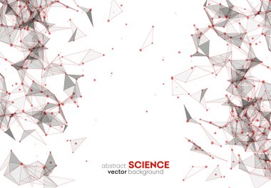 Tel kafes kafes poligonal arka plan.