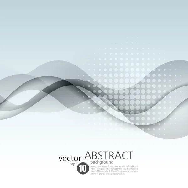 Абстрактный векторный фон, футуристическая волна — стоковый вектор