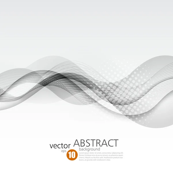 Fondo abstracto vector, ondulado futurista — Vector de stock