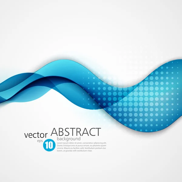 Abstract smooth wave motion illustration — Stock Vector