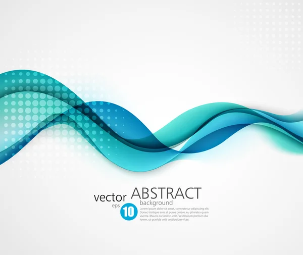 Abstract smooth wave motion illustration — Stock Vector