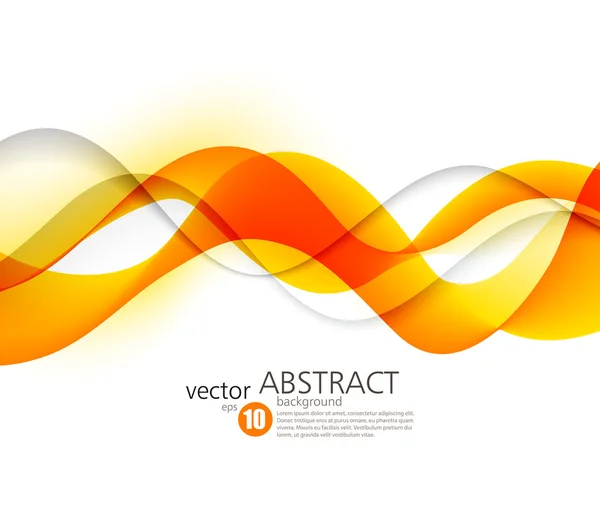 Abstract vector background, futuristic wavy — Stock Vector