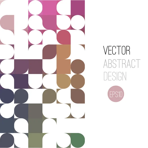 Bright abstract retro design. Vector background — Stock Vector