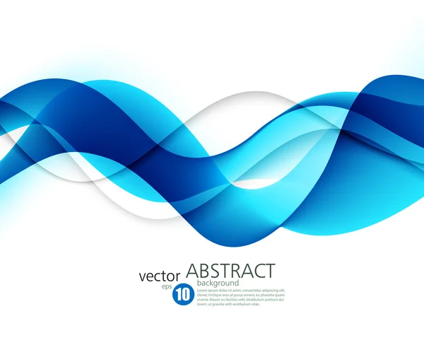 Abstrakte Darstellung glatter Wellenbewegungen — Stockvektor