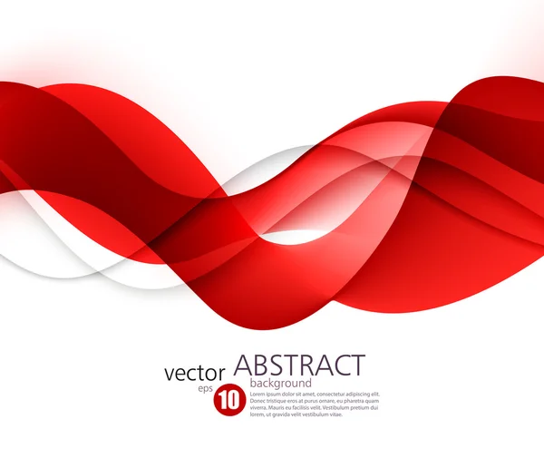 Absztrakt sima hullám mozgás illusztráció — Stock Vector