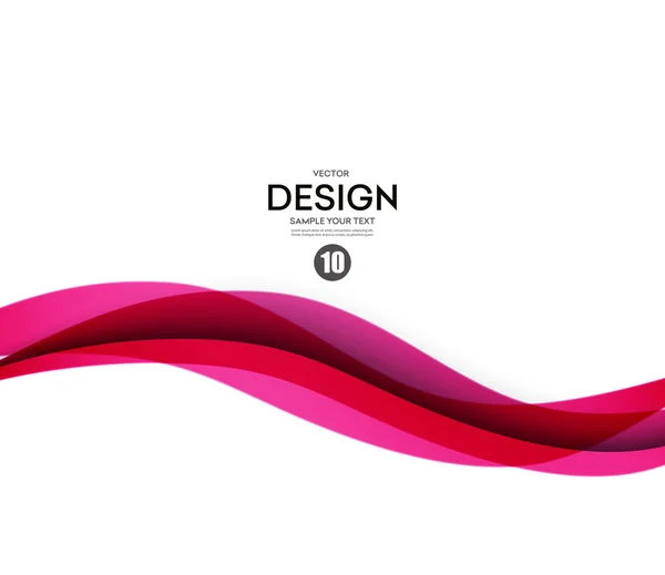 Abstrakte Darstellung glatter Wellenbewegungen — Stockvektor