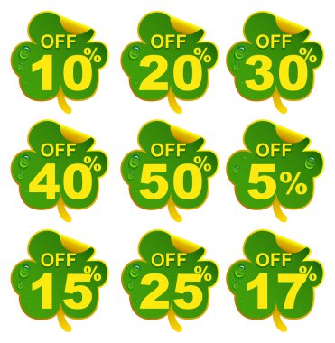 Satılık yapraklı yonca indirim. St Patricks Günü yüzde 17 teklif