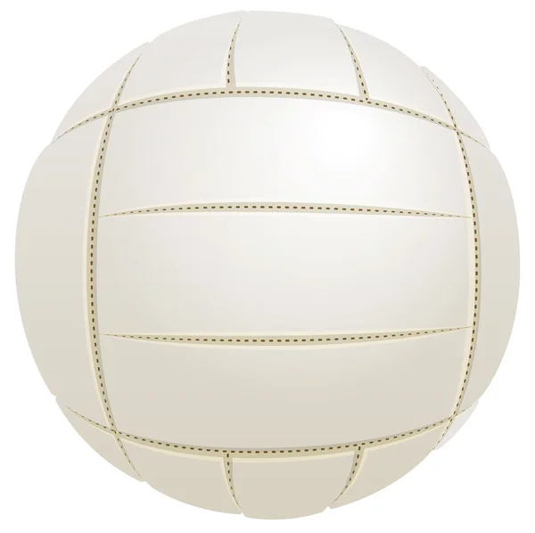Λευκή μπάλα για βόλεϊ — Διανυσματικό Αρχείο