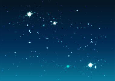 Gece yıldızlı gökyüzü. Yıldız ve uzay