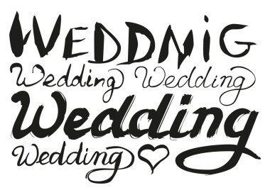 Düğün yazı metin tebrik kartı için ayarla