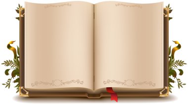 eski açık kitap