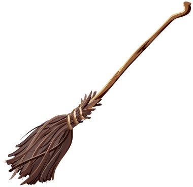 Old broomstick clipart