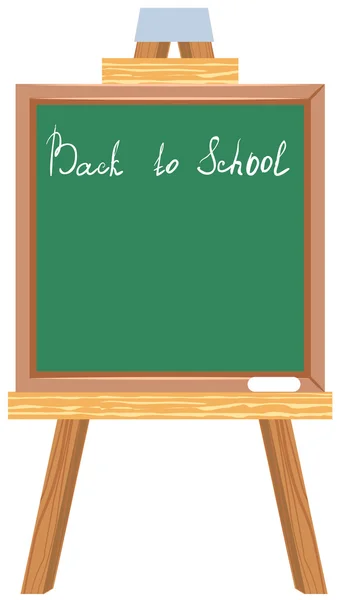 Green blackboard. Back to school — Stock Vector