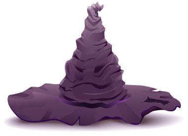 Witchs şapka. Cadılar Bayramı Aksesuar nesne