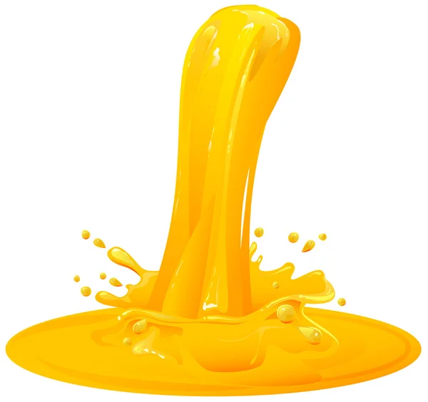 Χυμό πορτοκαλιού πιτσίλισμα — Διανυσματικό Αρχείο