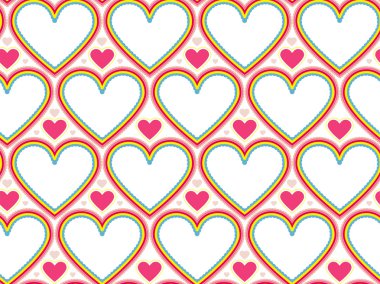 Ambalaj kağıdı Sevgililer günü. Kalp şekli sorunsuz arka plan