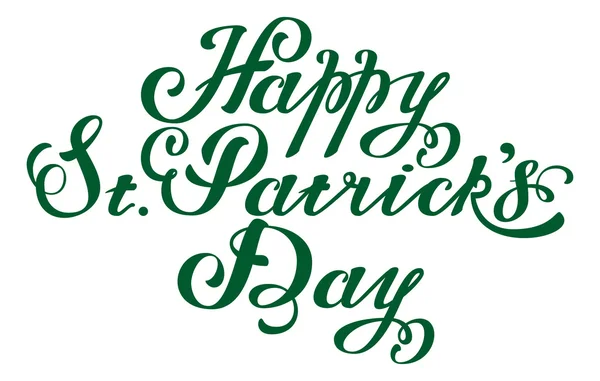 Happy St Patricks Day. Bokstäver text — Stock vektor