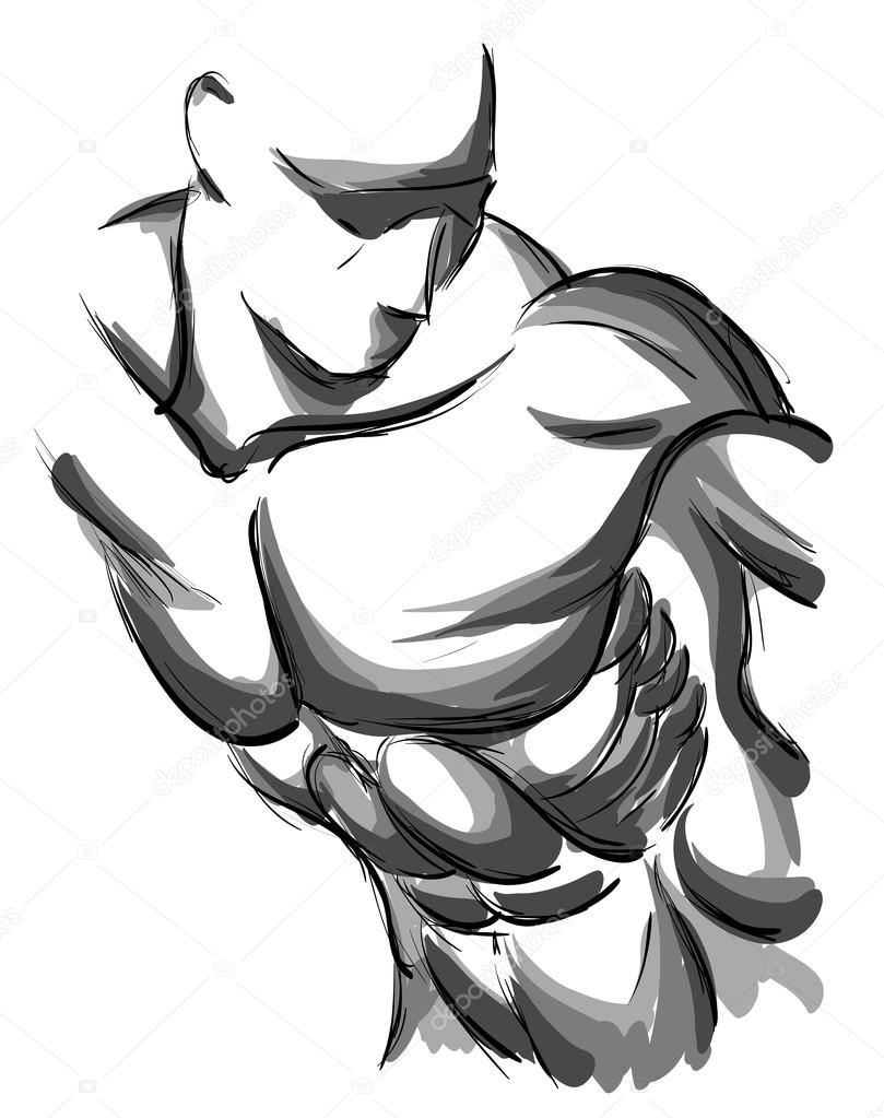 Featured image of post Strong Man Drawing Pay attention to the shape of the neck armor