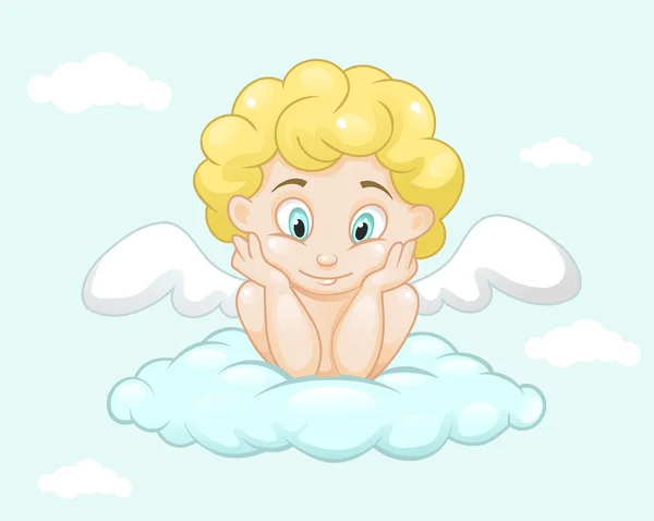 Petit ange mignon — Image vectorielle