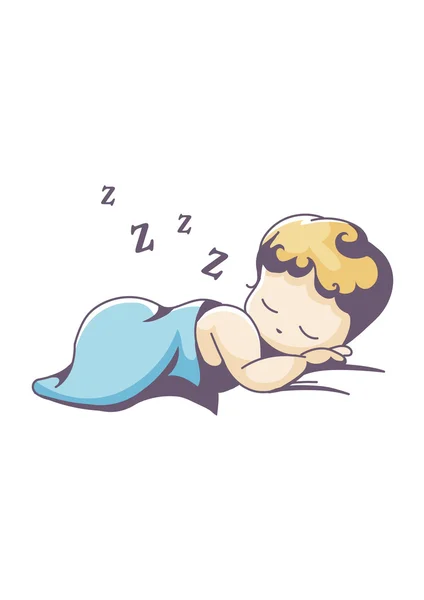 Спить дитина — стоковий вектор
